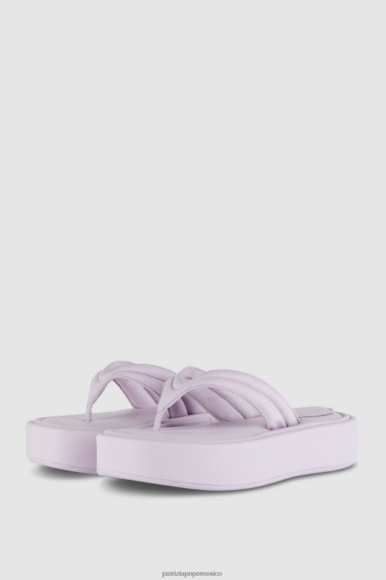 calzado mx Patrizia Pepe mujer sandalias con mosca lila fresca 66024R860