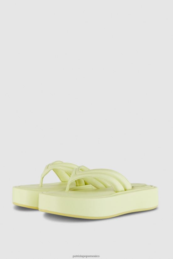 calzado mx Patrizia Pepe mujer sandalias con mosca lima soleada clara 66024R861