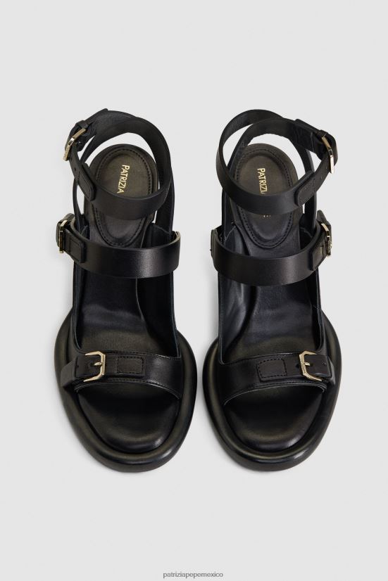 calzado mx Patrizia Pepe mujer sandalias con tacón de carrete Nerón 66024R882