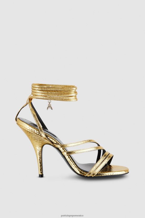 calzado mx Patrizia Pepe mujer sandalias de tacón Estrella de oro 66024R881