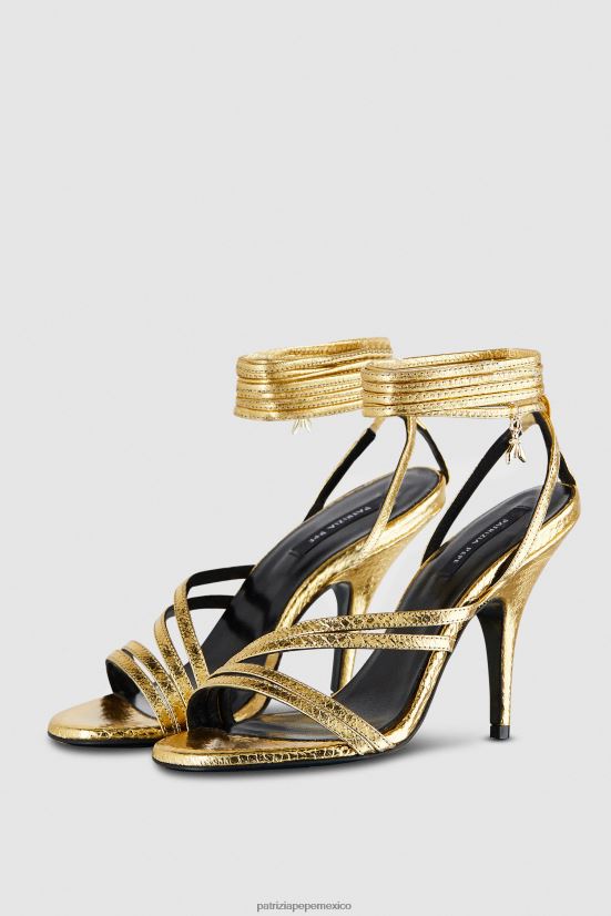 calzado mx Patrizia Pepe mujer sandalias de tacón Estrella de oro 66024R881
