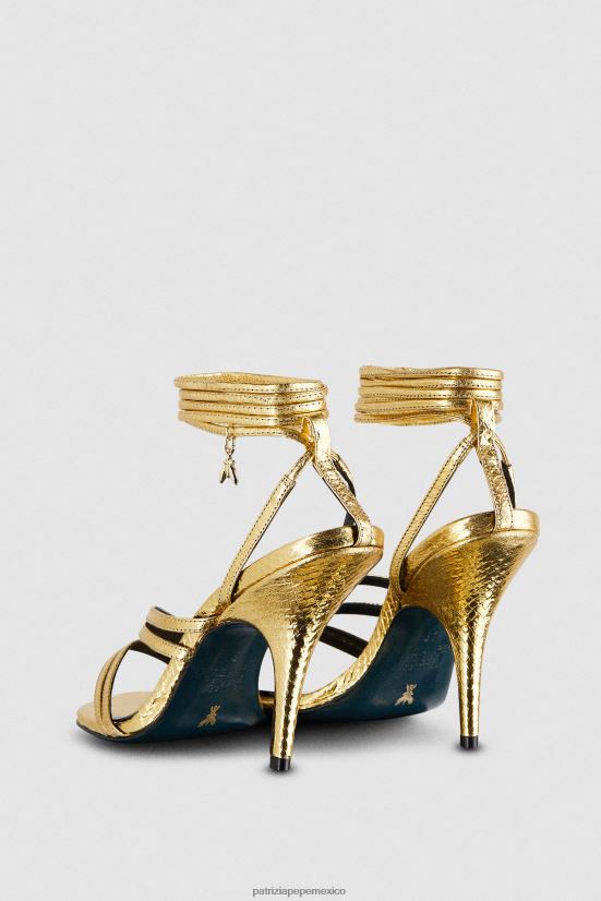 calzado mx Patrizia Pepe mujer sandalias de tacón Estrella de oro 66024R881