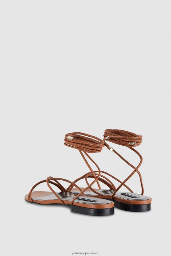 calzado mx Patrizia Pepe mujer sandalias planas esenciales nueva cuio 66024R828