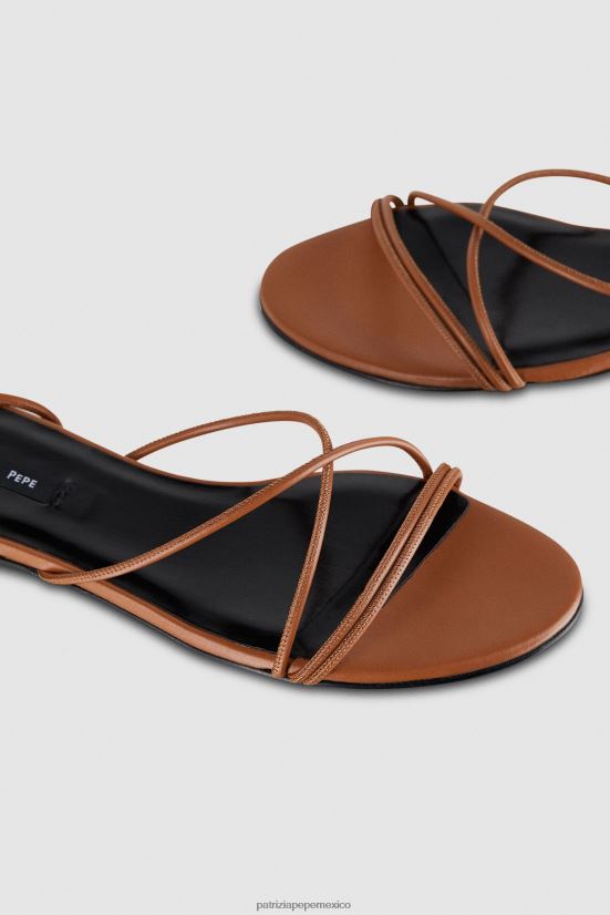 calzado mx Patrizia Pepe mujer sandalias planas esenciales nueva cuio 66024R828