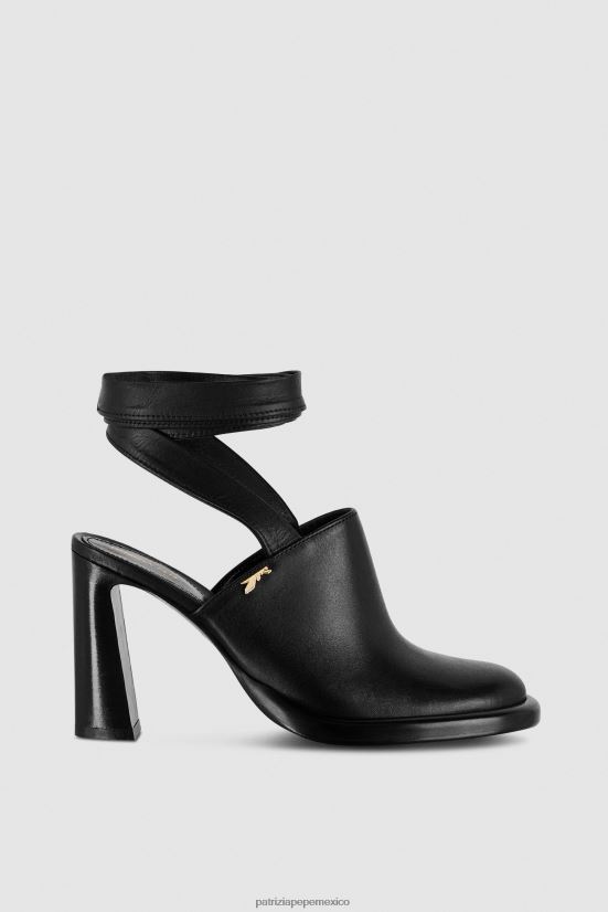 calzado mx Patrizia Pepe mujer sandalias tipo mule con cordones Nerón 66024R844