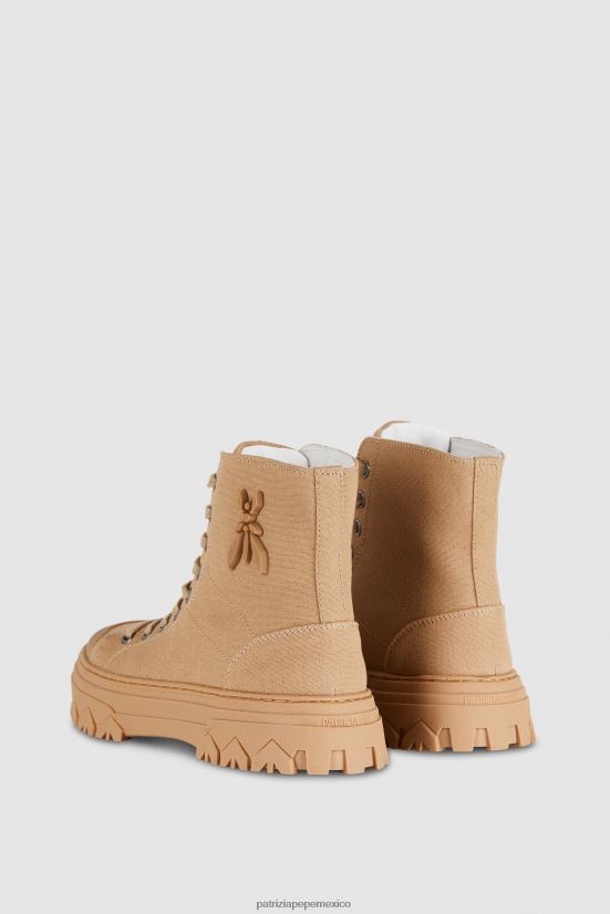 calzado mx Patrizia Pepe mujer zapatillas con 8 moscas pompeya beige 66024R878