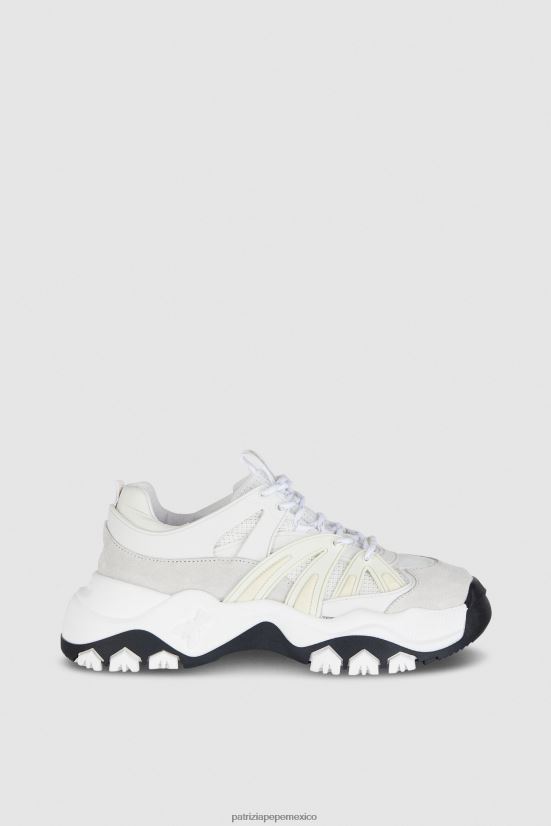 calzado mx Patrizia Pepe mujer zapatillas para correr blanco negro 66024R864
