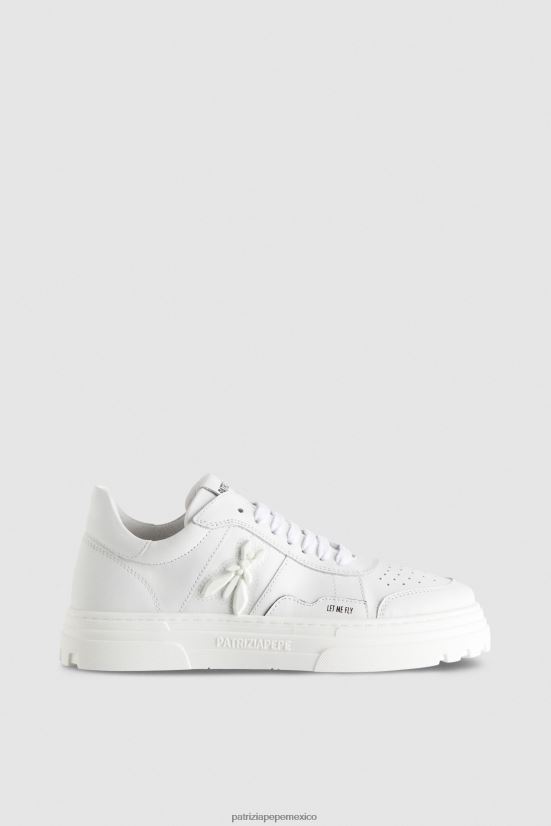 calzado mx Patrizia Pepe mujer zapatillas pepe blanquecino 66024R841
