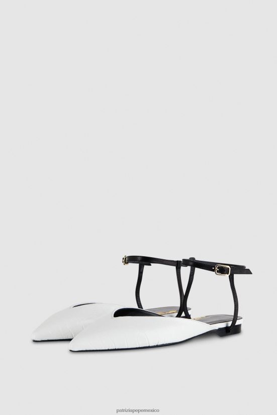 calzado mx Patrizia Pepe mujer zapatos de tacón con forma minimalista cocodrilo blanco 66024R862