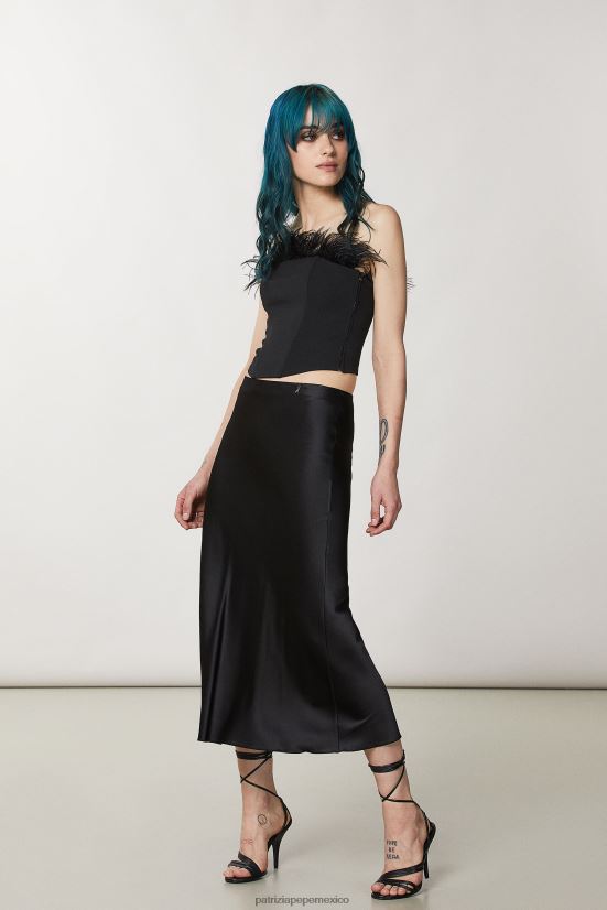 vestir mx Patrizia Pepe mujer falda midi Nerón 66024R148