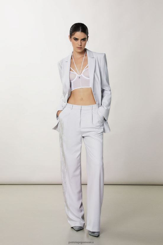 vestir mx Patrizia Pepe mujer bralette de tul blanco 66024R373