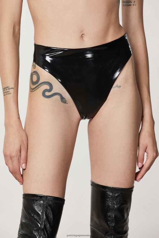 vestir mx Patrizia Pepe mujer calzoncillos de vinilo regulares Nerón 66024R43