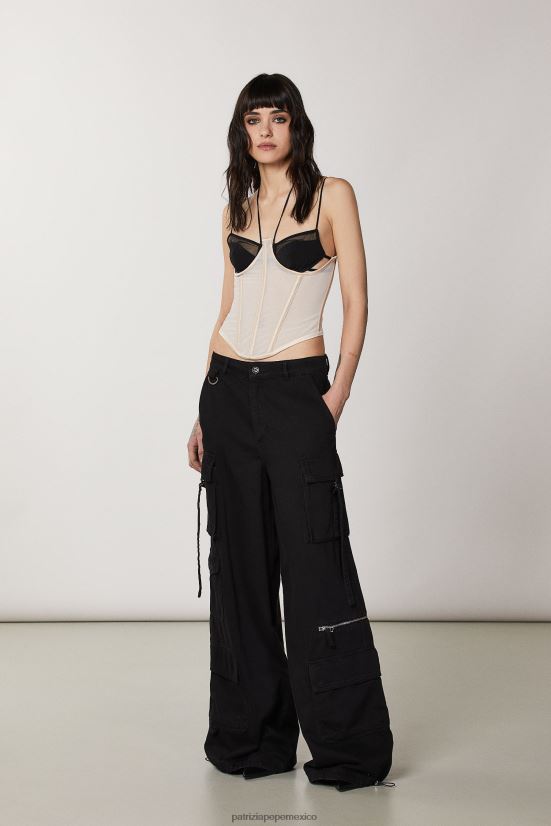 vestir mx Patrizia Pepe mujer corsé de tul desnudo 66024R337