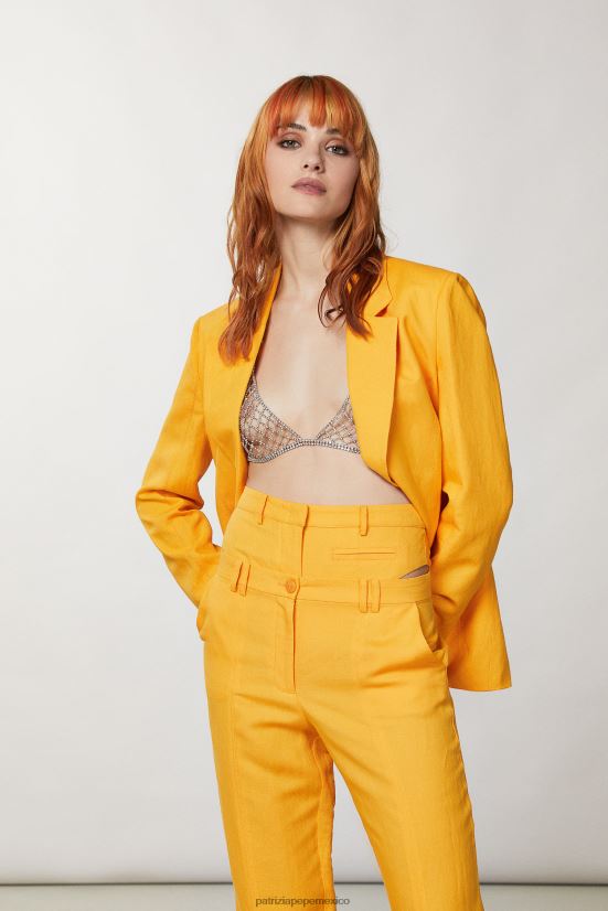 vestir mx Patrizia Pepe mujer resbalón de gran altura naranja jugosa 66024R217