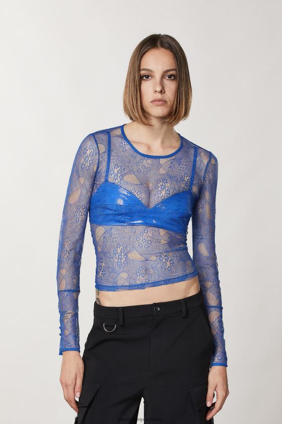 vestir mx Patrizia Pepe mujer sujetador de vinilo rayo azul 66024R46