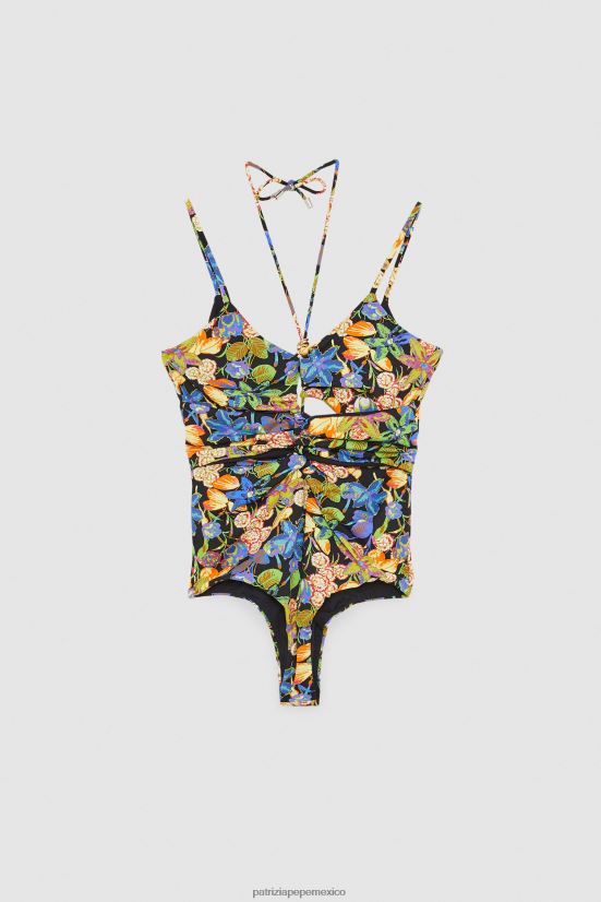 vestir mx Patrizia Pepe mujer traje de baño de una pieza estampado flor metaversa 66024R329