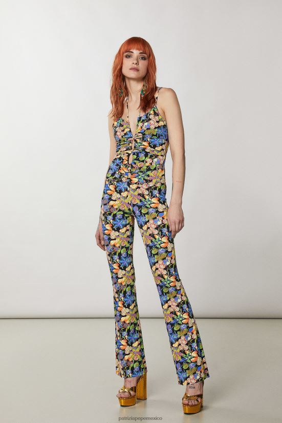 vestir mx Patrizia Pepe mujer pantalones acampanados de punto flor metaversa 66024R332