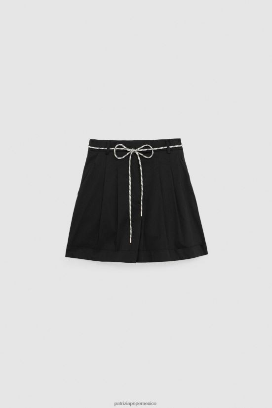 vestir mx Patrizia Pepe mujer pantalones cortos básicos y relajados Nerón 66024R351