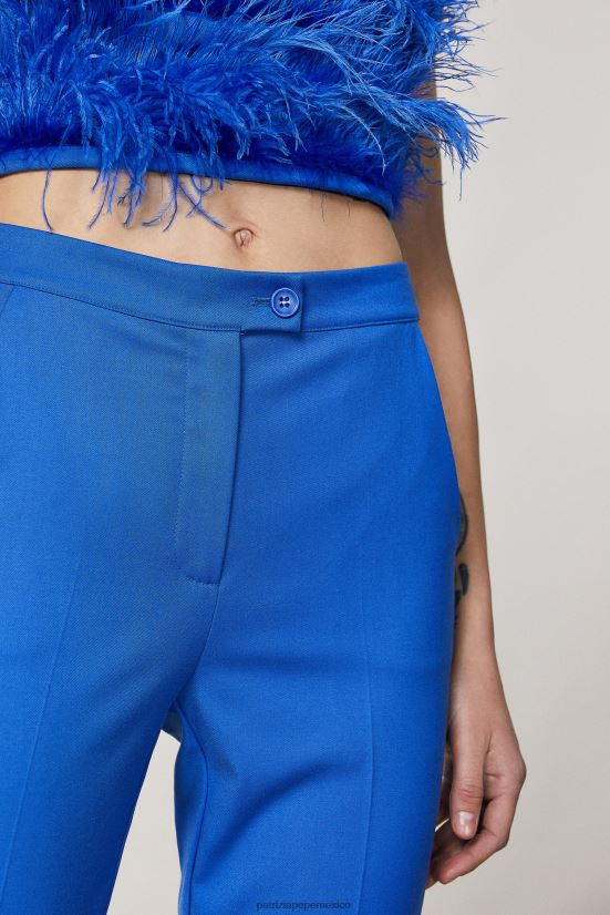 vestir mx Patrizia Pepe mujer pantalones pitillo de franela rayo azul 66024R4