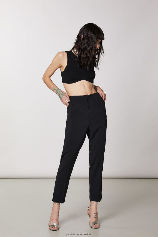 vestir mx Patrizia Pepe mujer pantalones pitillo esenciales Nerón 66024R545