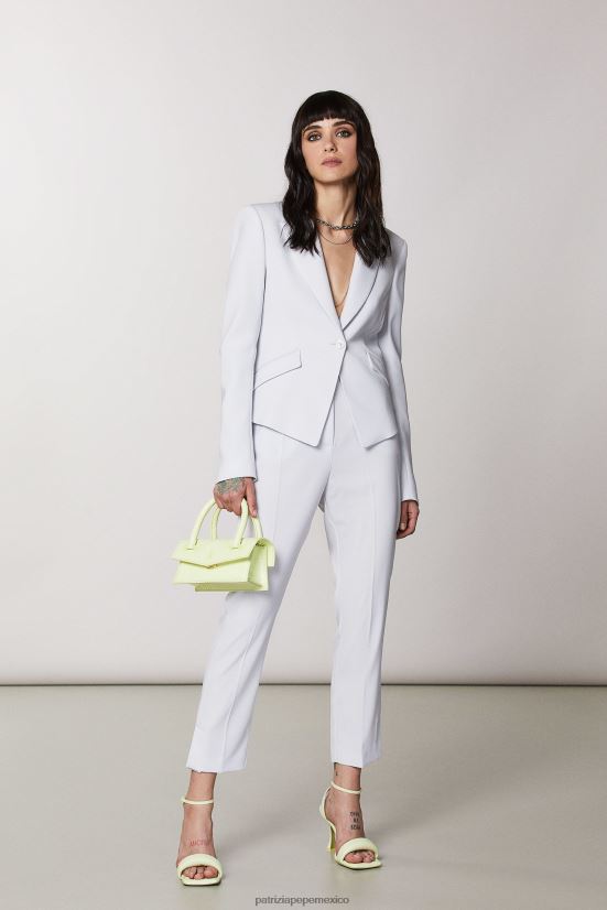 vestir mx Patrizia Pepe mujer pantalones pitillo esenciales gris lila 66024R379