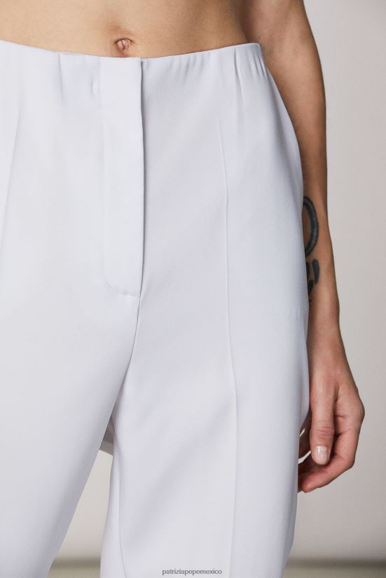 vestir mx Patrizia Pepe mujer pantalones pitillo esenciales gris lila 66024R379