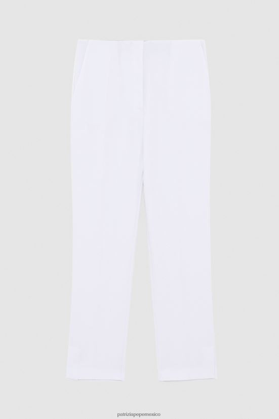 vestir mx Patrizia Pepe mujer pantalones pitillo esenciales gris lila 66024R379