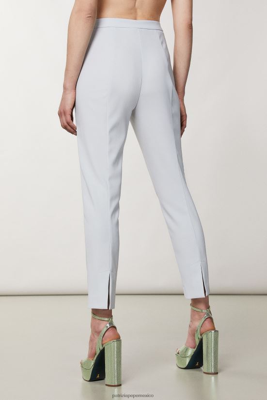 vestir mx Patrizia Pepe mujer pantalones pitillo esenciales gris mineral 66024R65