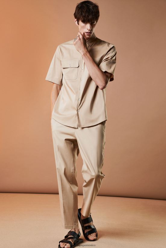 vestir mx Patrizia Pepe hombres corredores curry beige 66024R1032