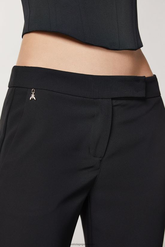 vestir mx Patrizia Pepe mujer pantalones joggers de talle bajo Nerón 66024R28