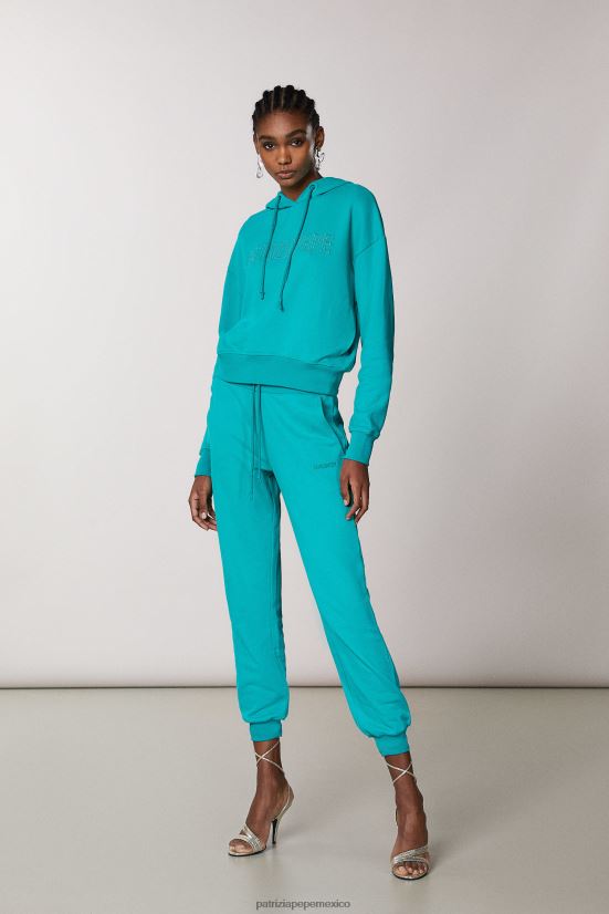 vestir mx Patrizia Pepe mujer pantalones polares esenciales ilusión verde 66024R403