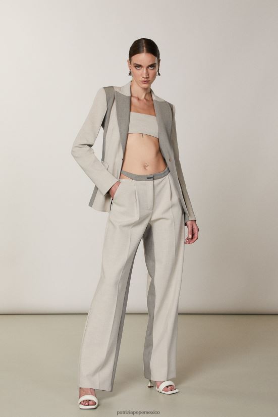 vestir mx Patrizia Pepe mujer pantalones largos mezcla natural 66024R426