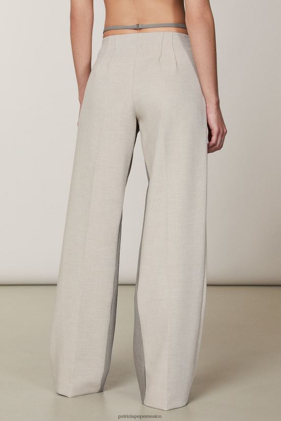 vestir mx Patrizia Pepe mujer pantalones largos mezcla natural 66024R426