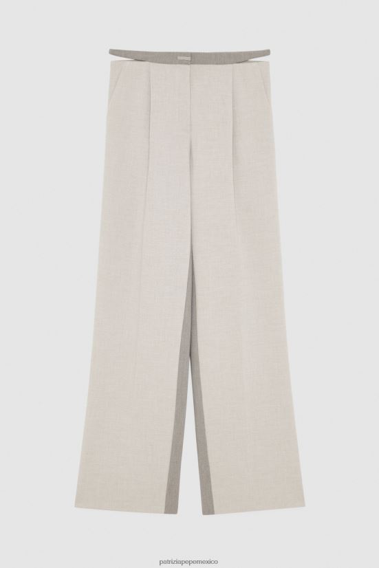 vestir mx Patrizia Pepe mujer pantalones largos mezcla natural 66024R426