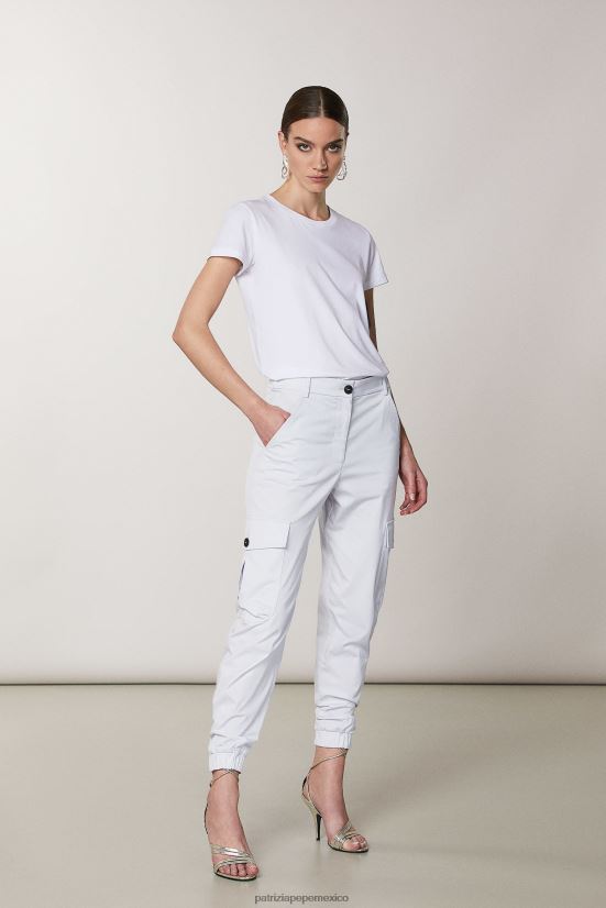 vestir mx Patrizia Pepe mujer pantalones tipo cargo gris lila 66024R383