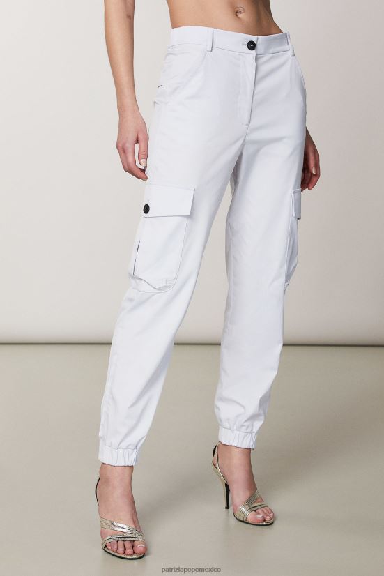 vestir mx Patrizia Pepe mujer pantalones tipo cargo gris lila 66024R383