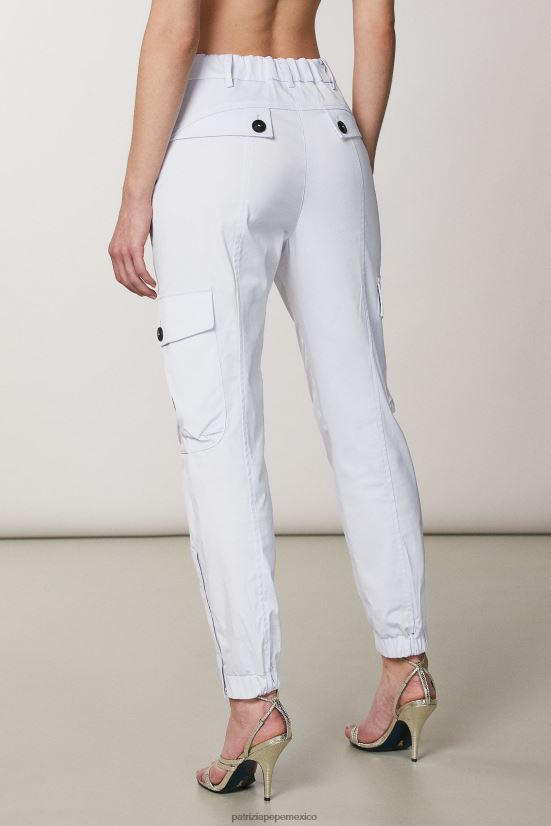 vestir mx Patrizia Pepe mujer pantalones tipo cargo gris lila 66024R383