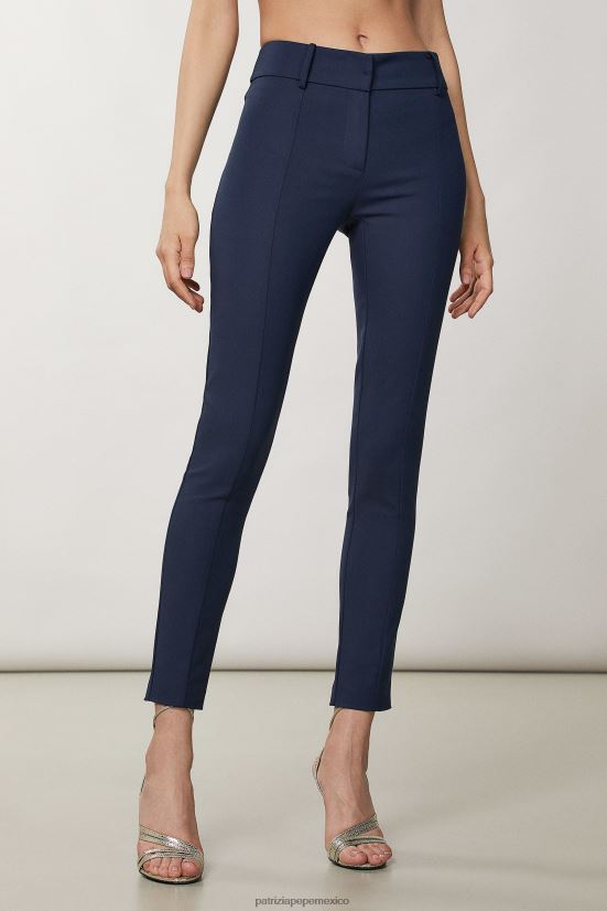 vestir mx Patrizia Pepe mujer pantalones delgados Armada 66024R549