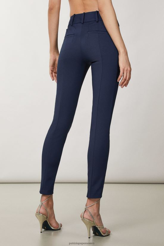 vestir mx Patrizia Pepe mujer pantalones delgados Armada 66024R549