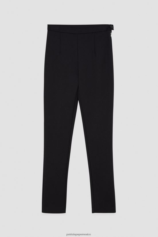vestir mx Patrizia Pepe mujer pantalones delgados Nerón 66024R359