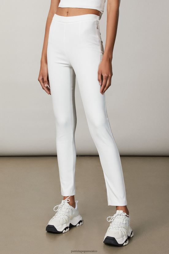 vestir mx Patrizia Pepe mujer pantalones delgados blanco 66024R682
