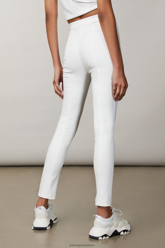 vestir mx Patrizia Pepe mujer pantalones delgados blanco 66024R682