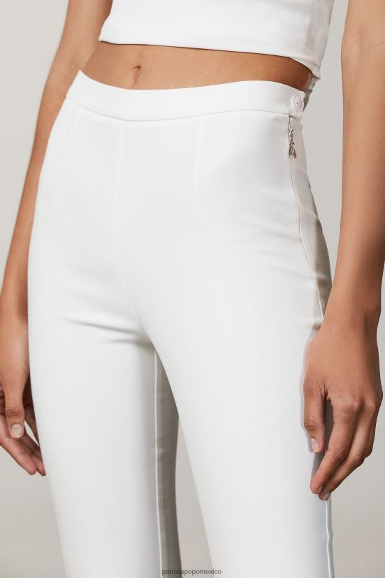 vestir mx Patrizia Pepe mujer pantalones delgados blanco 66024R682