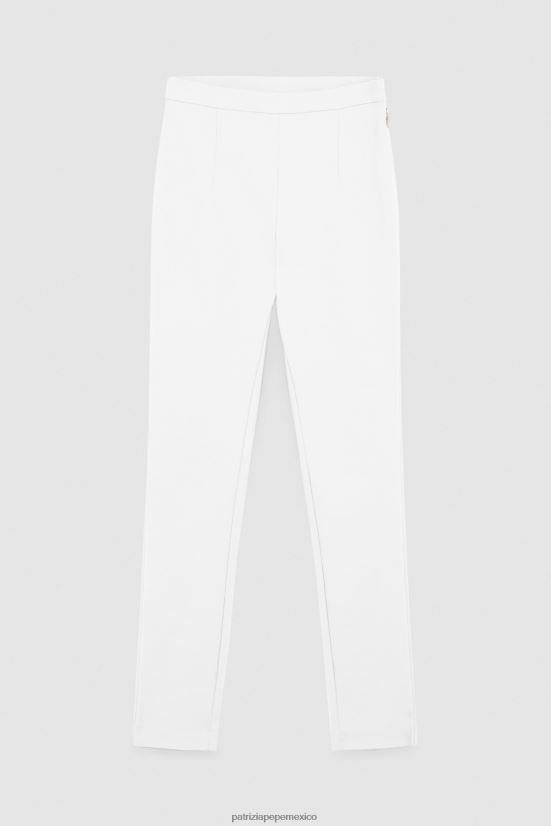 vestir mx Patrizia Pepe mujer pantalones delgados blanco 66024R682