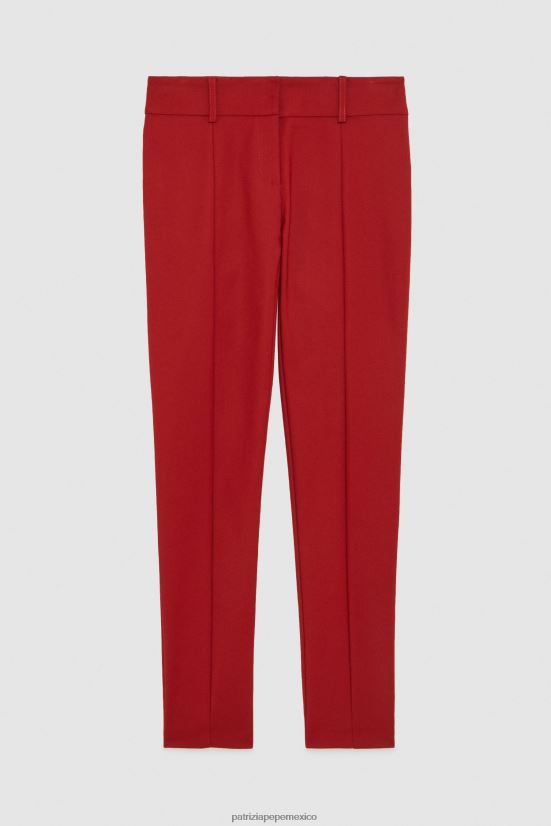 vestir mx Patrizia Pepe mujer pantalones delgados rojo marciano 66024R101