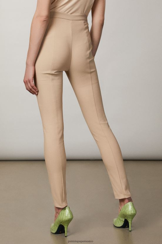vestir mx Patrizia Pepe mujer pantalones delgados triking beige 66024R563