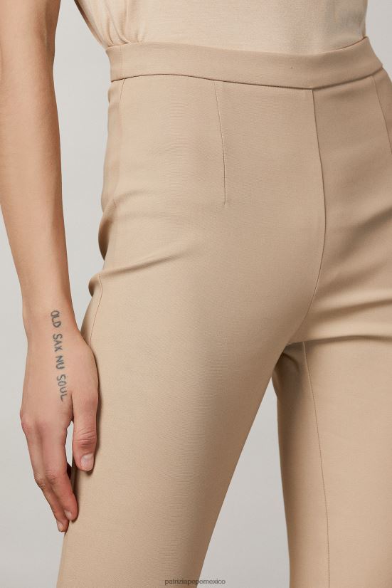 vestir mx Patrizia Pepe mujer pantalones delgados triking beige 66024R563