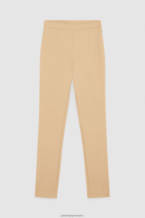 vestir mx Patrizia Pepe mujer pantalones delgados triking beige 66024R563