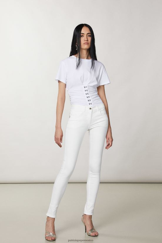 vestir mx Patrizia Pepe mujer jeggings blanco 66024R375