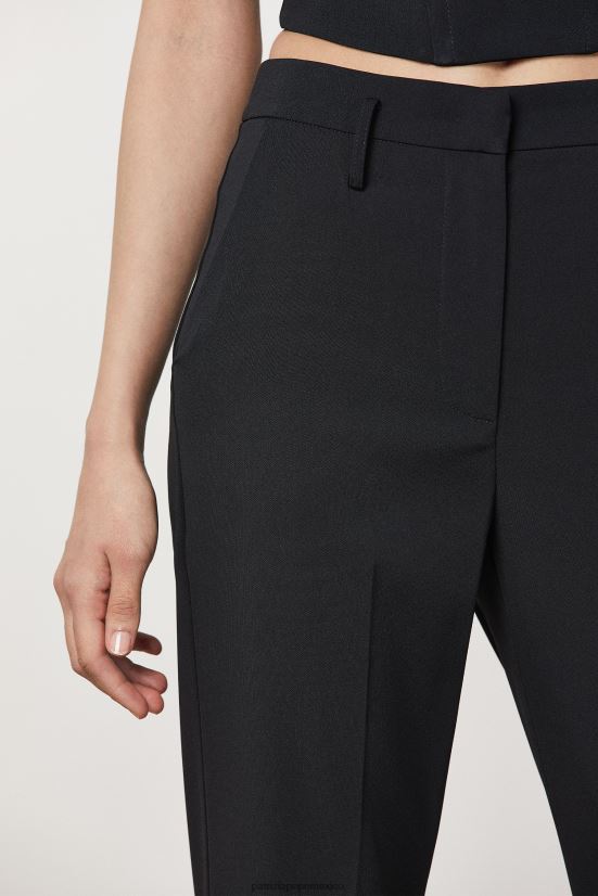 vestir mx Patrizia Pepe mujer pantalones de crepé esenciales Nerón 66024R106